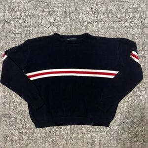 Brandy Melville Blue Striped Crewneck Sweater | Size Small